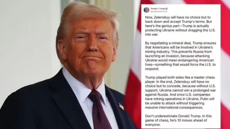 Trump shpërndan postimin ku i kërkohet Zelenskyt “të tërhiqet dhe të pranojë kushtet e SHBA-së për t’i dhënë fund luftës në Ukrainë”