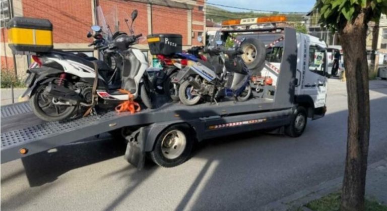 Mbi 100 motoçikleta të konfiskuara nga polica në Gajkovë