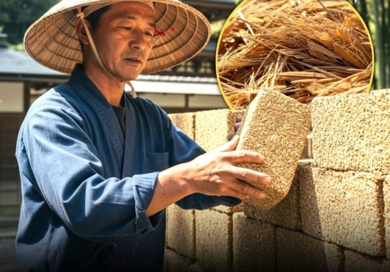 Tulla që sfidojnë betonin: Japonezët po e kthejnë kashtën e orizit në tulla termoizoluese dhe me aromë tërheqëse për ndërtimin e shtëpive