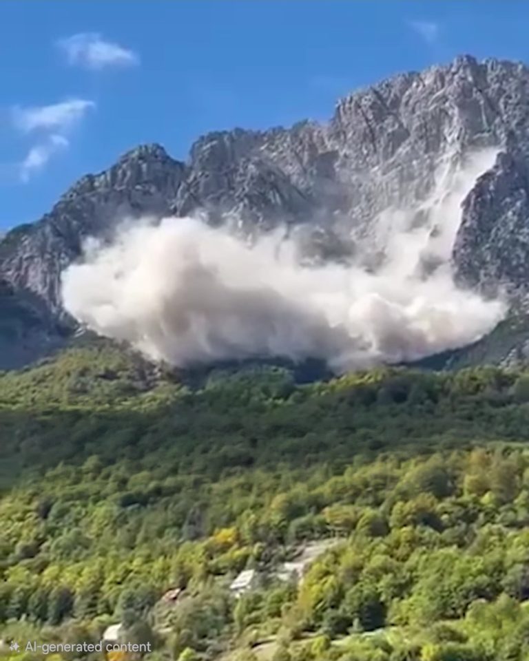 Pamje të frikshme nga Thethi, shkëputet masivi shkëmbor (VIDEO)