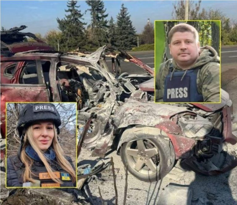 Rusia vret me dron dy gazetarët ukranas, Olena Hubanova dhe Yevhen Karmazin